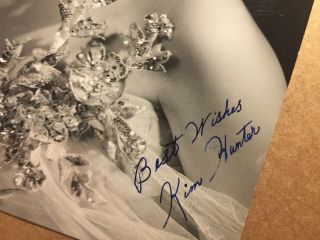 Kim Hunter Rare Very Early Vintage Autographed Pin Up 7/9 Photo 1940s Streetcar 3