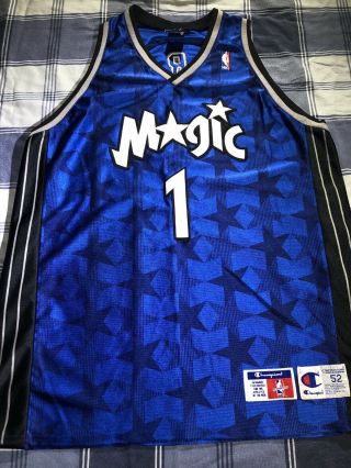 Orlando Magic Tracy Mcgrady Vtg Champion Authentic Nba Basketball Jersey Xxl 52