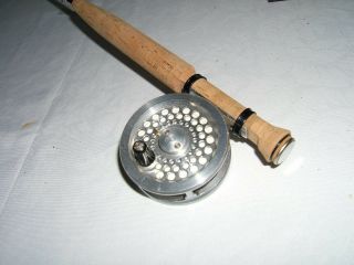 RARE SHAKESPEARE 2850 MAGNESIUM FLY REEL,  POUCH,  LINES 2
