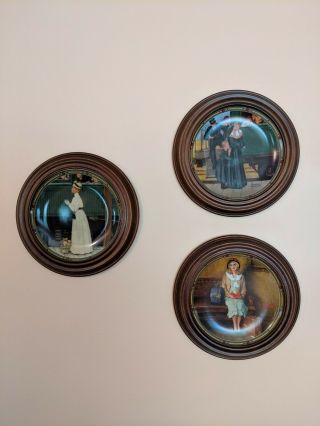 8 Vintage Wood Frames for Collector Plates Van Hygan & Smythe Holds 8 1/2 