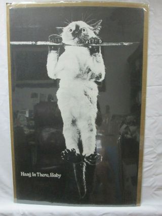 Hang In There,  Baby Vintage Poster Garage 1970 