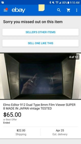 Elmo Editor 912 Dual Type 8mm Film Viewer 8 MADE IN JAPAN vintage 4