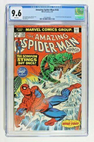 The Spider - Man 145 Marvel 6/75 Cgc Graded 9.  6 Rare Artwork