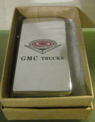 Vintage Very Rare 1964 Gmc Trucks Toro - Flow Diesel Slim Zippo Lighter
