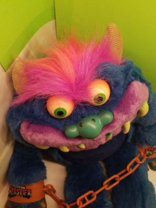 Vintage MY PET MONSTER TALKING PLUSH FIGURE WITH CUFFS & GREAT 2001 5