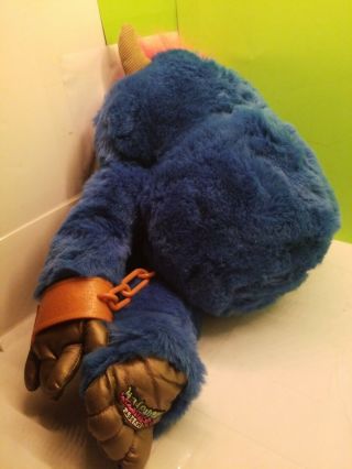 Vintage MY PET MONSTER TALKING PLUSH FIGURE WITH CUFFS & GREAT 2001 6