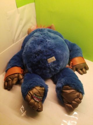 Vintage MY PET MONSTER TALKING PLUSH FIGURE WITH CUFFS & GREAT 2001 7