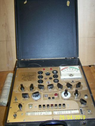 Vintage Hickok Dynamic Mutual Conductance Tube Tester 533a,