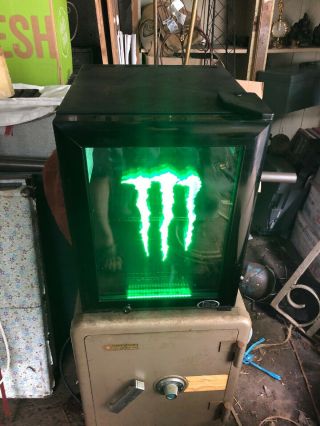 Rare Monster Energy Drink Mini Fridge Cooler Gs - 1