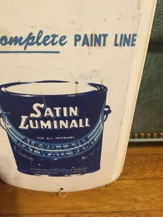 Large Vintage 1940 ' s Satin Luminall Paint Gas Oil 39 