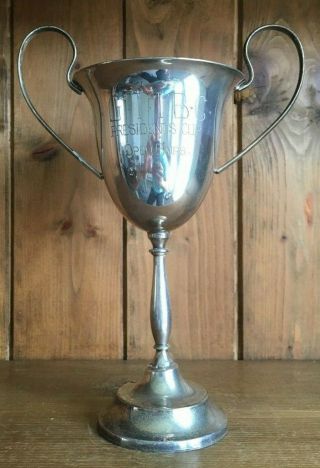 1964 Vintage Large Silver Plate Trophy,  Trophies,  Loving Cup,  Trophy