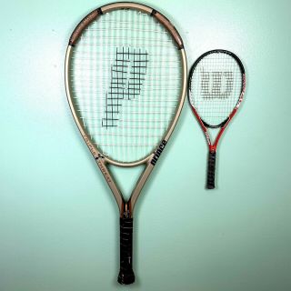 Giant 57 " Prince Tennis Racquet Triple Threat Graphite Tc65a Rare Store Display