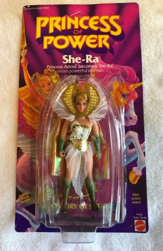 Motu She - Ra Princess Of Power Masters Of The Universe Vintage 1984 On Card