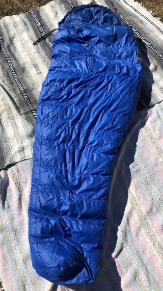 Vintage Camp 7 Down Sleeping Bag 2.  7lbs 86x28 Cold Weather Mummy Usa 70s Camp7