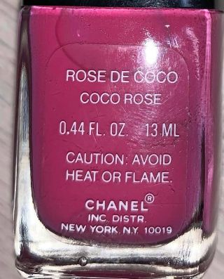 Chanel Nail Polish Rose De Coco Coco Rose Rare Limited Edition Vintage