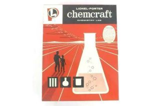 Vintage 1958 Lionel - Porter Chemcraft Junior Chemistry Lab Metal Case Full