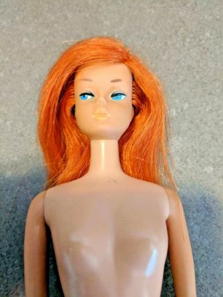 Vintage Barbie Color Magic Red Hair Bendable Leg Doll With Swimsuit