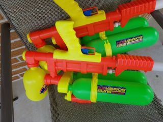 2 SOAKER 200 1990 Larami Water Squirt Gun Vintage 4