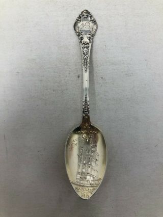 Wendell Sterling Silver Souvenir Spoon Grand Junction Downtown Kansas City Mo