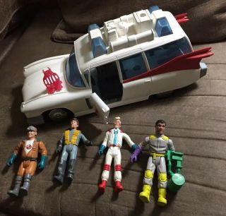 Vintage Kenner Ecto - 1 And 4 Real Ghostbusters Figures With Fright Features