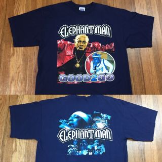 Vintage Elephant Man Concert T Shirt Sz Xl Bootleg Rap Tee Reggae Dancehall