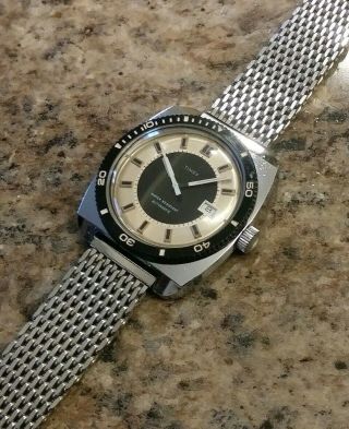Vintage Rare 1972 Timex Automatic Men 