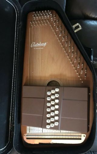 Vintage Oscar Schmidt Autoharp 21 Chord 36 String W/ Case W/book