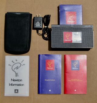 Vintage Apple Newton 100 Model H1000,  Documents & Accessories