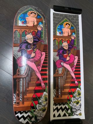 Rare Paisley Skates Vicar In A Tutu Deck & Print Sean Cliver Strangelove Signed