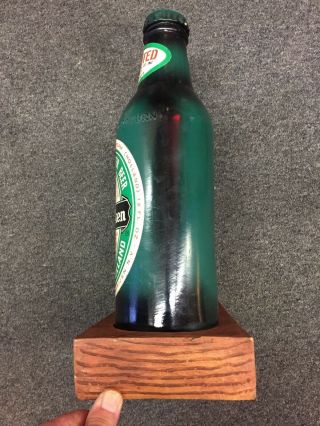 Vintage HEINEKEN BEER STATUE Bottle Man Pipe ManCave Brewerianna Classic Display 5