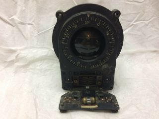 Vintage Wwii Japanese Navy Magnetic Compass Aircraft Instrument