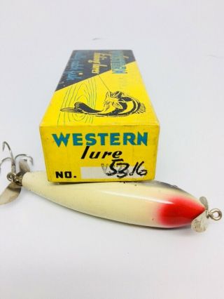 Vintage WESTERN AUTO wounded Minnow Fishing Lure MINTY COLLECTOR GRADE 5