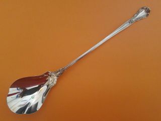 Gorham Chantilly Sterling Silver 9 - 3/8 " Long Handled Lettuce Serving Spoon