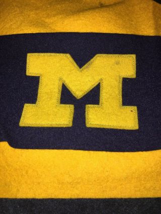 Vintage Antique University of Michigan Felt & Banner Pennant 1940’s 50’s NCAA 8