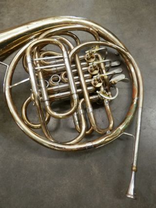 Vintage 1950 Conn 6D Double French Horn 12 Pictures Look NORESERVE 7