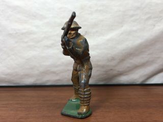 Vintage Barclay Dough Boy Soldier With Hinged Rifle Die - Cast Metal Toy Army Man 3