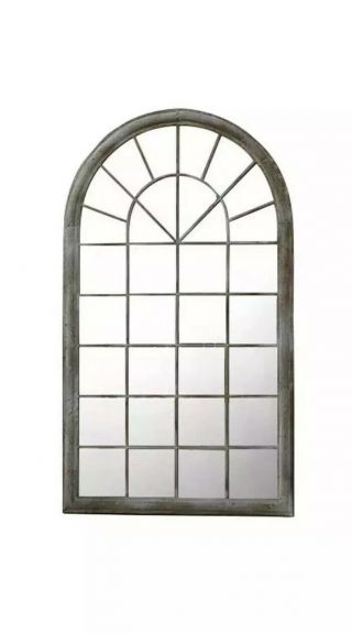Large Rustic Arch Gothic Mirror Indoor Garden Outdoor Glass Vintage Wall Chic Uk