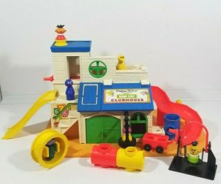 Fisher Price Sesame Street Clubhouse Play Family 937 - Vintage 1972