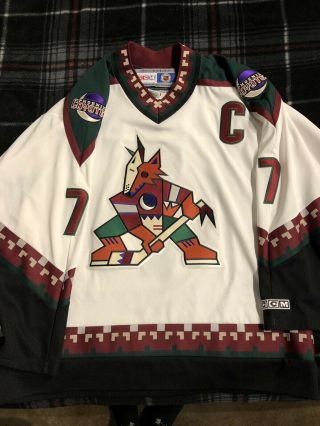 Vintage Keith Tkachuk Phoenix Coyotes Kachina Ccm Nhl Hockey Jersey Xl Rare.