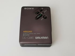 Vintage Sony Walkman Personal Cassette Player Wm - Dd33 Full Metal Body