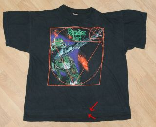 Vintage 92 Paradise Lost t shirt XL My Dying Bride Katatonia Tiamat death metal 4