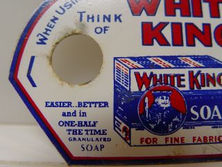White King Soap Vintage Metal Advertising Kitchen Pot Or Pan Scraper Utensil 2