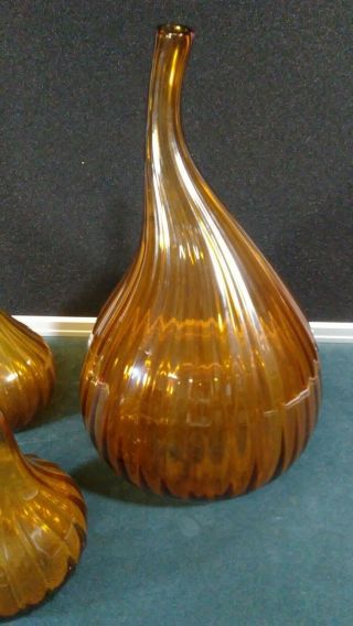 Vintage Murano Salviati Signed 3 Pc Vase Set all signed Salviati 2003 7