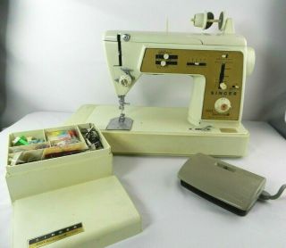 Vintage Singer Touch And Sew Sewing Machine - Deluxe Zig - Zag Model 640