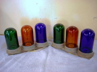 Vintage - Outdoor Airport Industrial Glass Lights [ Colored ]