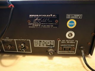 Vintage Marantz 125 AM FM Stereo Tuner - tuned,  bulbs,  power caps, 10