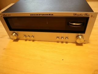 Vintage Marantz 125 AM FM Stereo Tuner - tuned,  bulbs,  power caps, 4