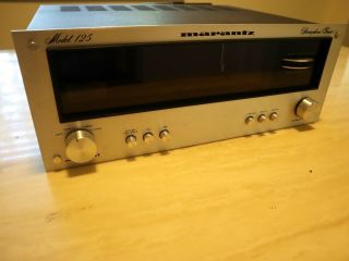 Vintage Marantz 125 AM FM Stereo Tuner - tuned,  bulbs,  power caps, 5