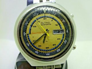 Rare Vintage Seiko 5 Sports Speed Timer 7015 - 6000