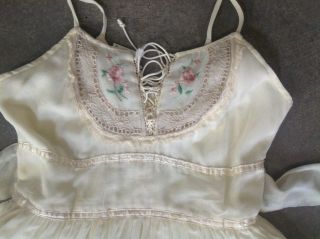 Vintage Gunne sax dress Gauzy Victorian prairie dress Embroidered hippie dress 2